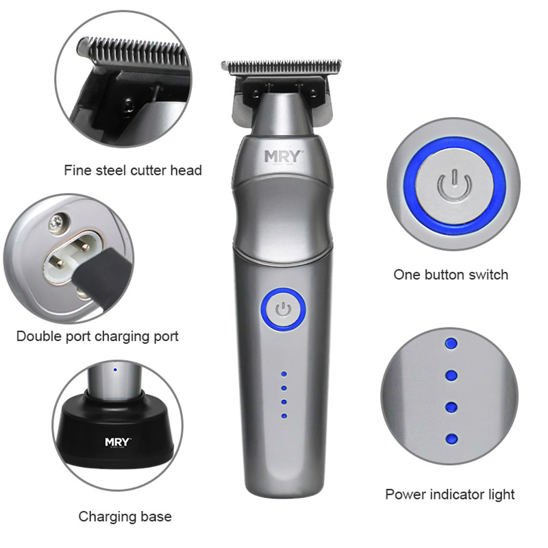 MR-1912 Hair Trimmer with 1500mAh Lithium Battery Long-Lasting Hair Clipper