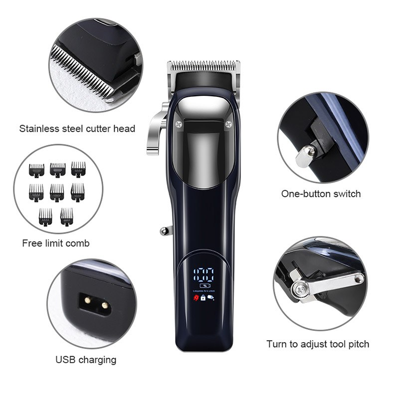 MR-2023 Stainless Steel Fade Hair Clipper with DLC Coating