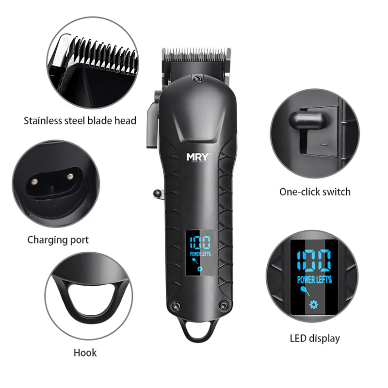 MR 727 Stainless Steel Hair Clipper Set for Home and Salon