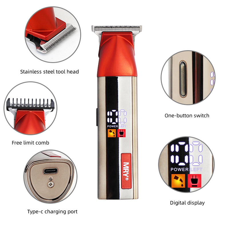 MR-610 Low Noise Hair Trimmer Silent Electric Hair Clipper for Home Use