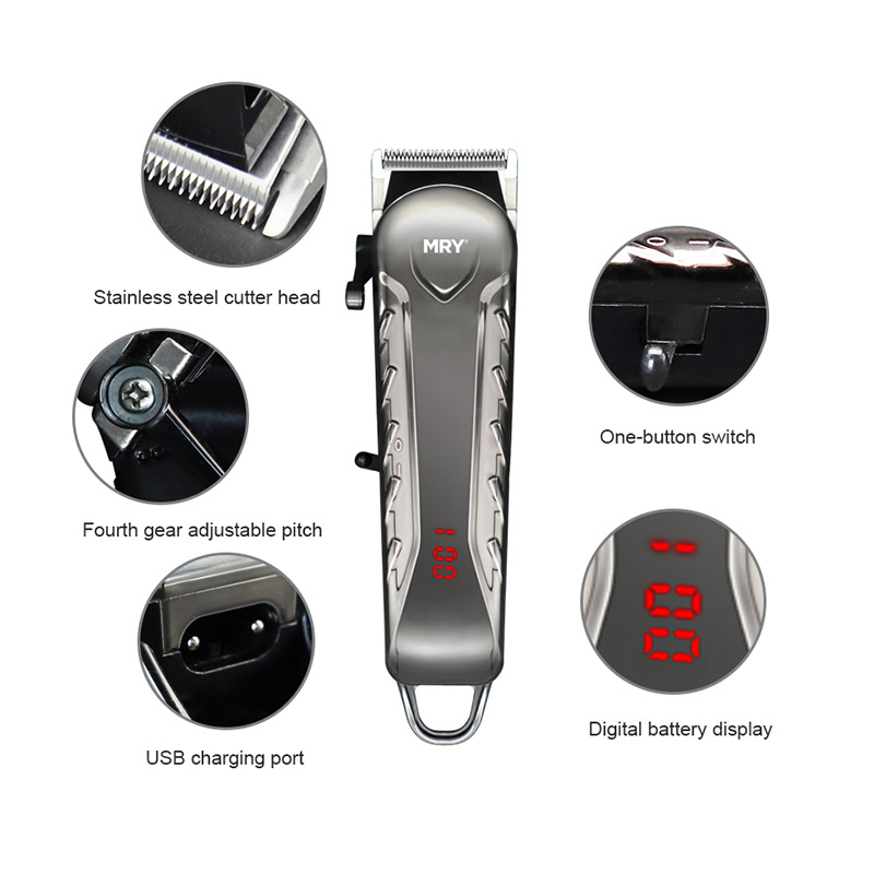 QR D07B Hair Clipper Precision Trimming Replaceable Combs