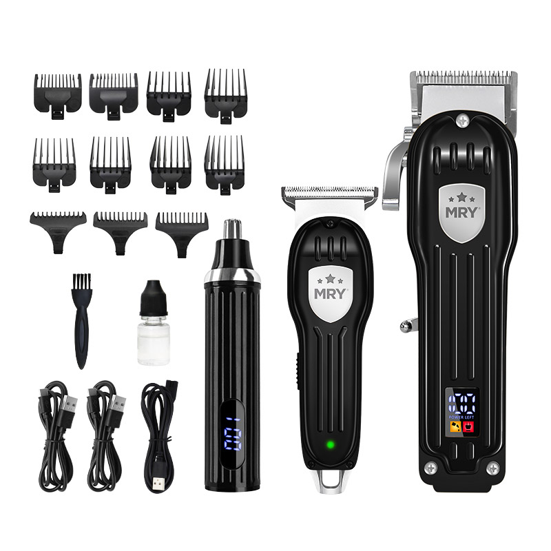MR-1982A DC Rechargeable Hair Clipper Set, Cordless Grooming Kit