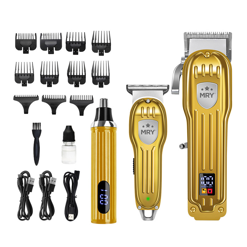 MR-1982A DC Rechargeable Hair Clipper Set, Cordless Grooming Kit