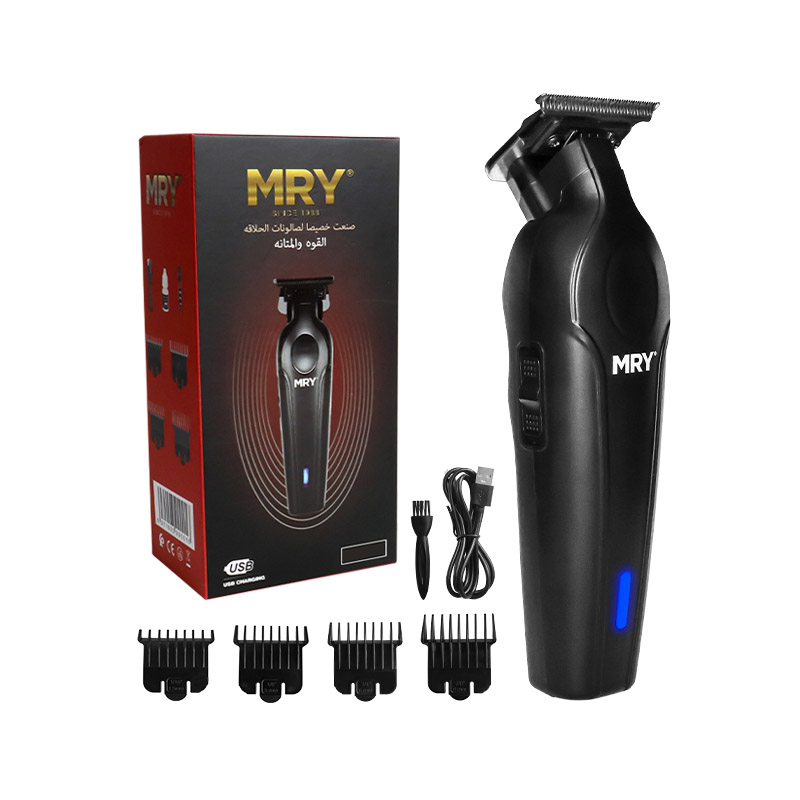 MR-1996 Hair Trimmer with 4 Guide Combs Adjustable Length Hair Clipper