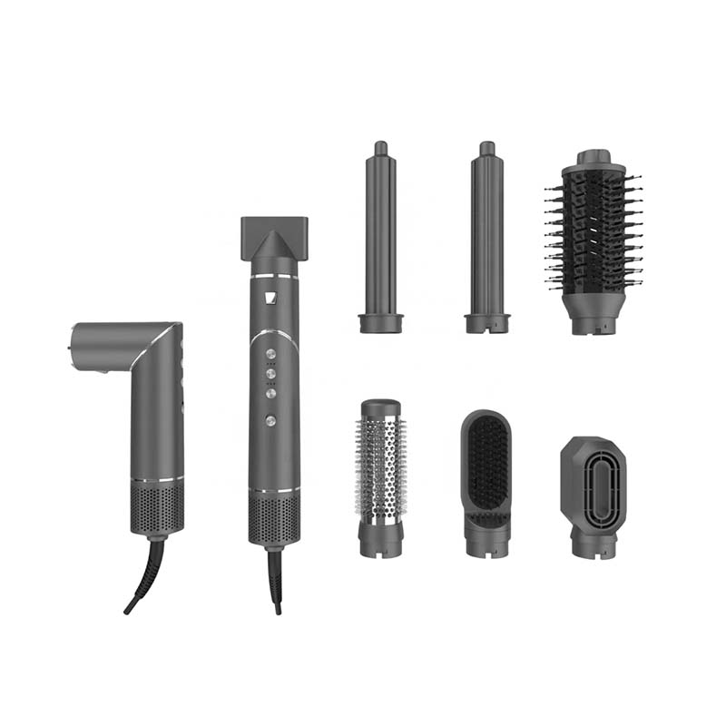 MR3108 3-Speed 3-Heat Hot Air Brush with LED Indicator for Precision Styling