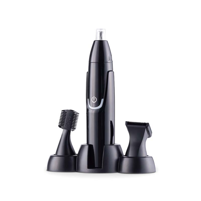 MY-721 3-in-1 Nose Ear Hair Trimmer with Stainless Steel Blades and Compact Travel Design