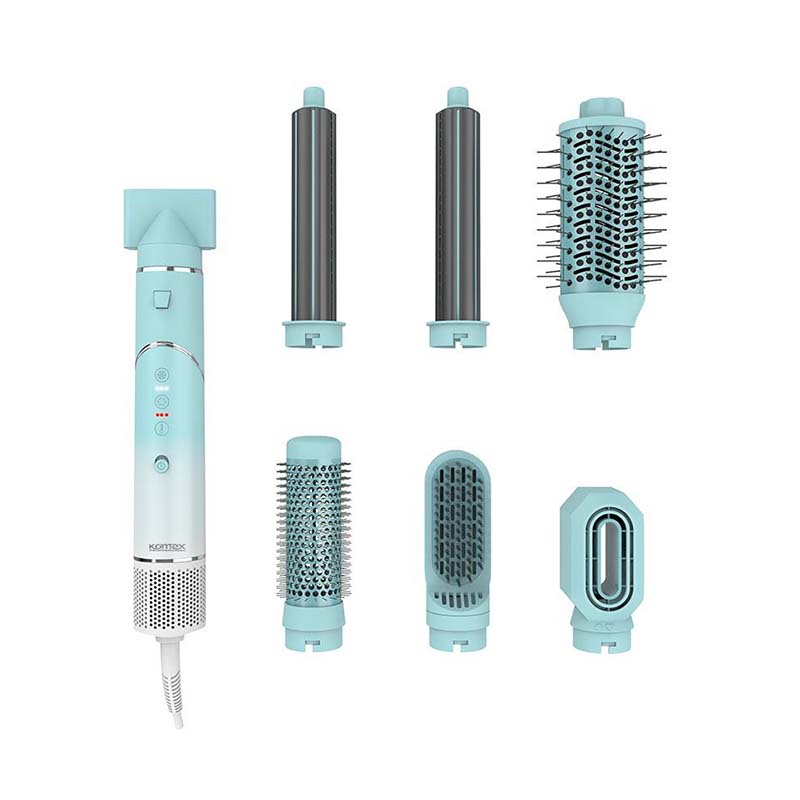 MR3108 3-Speed 3-Heat Hot Air Brush with LED Indicator for Precision Styling