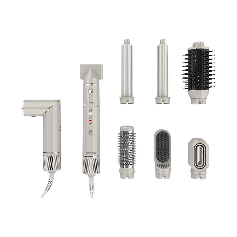 MR3108 3-Speed 3-Heat Hot Air Brush with LED Indicator for Precision Styling