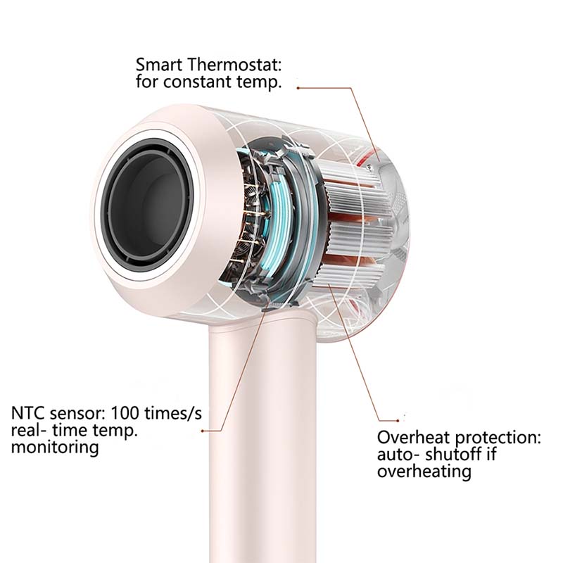 MR3045 High Speed Smart Thermostat Hair Dryer for Frizz Control