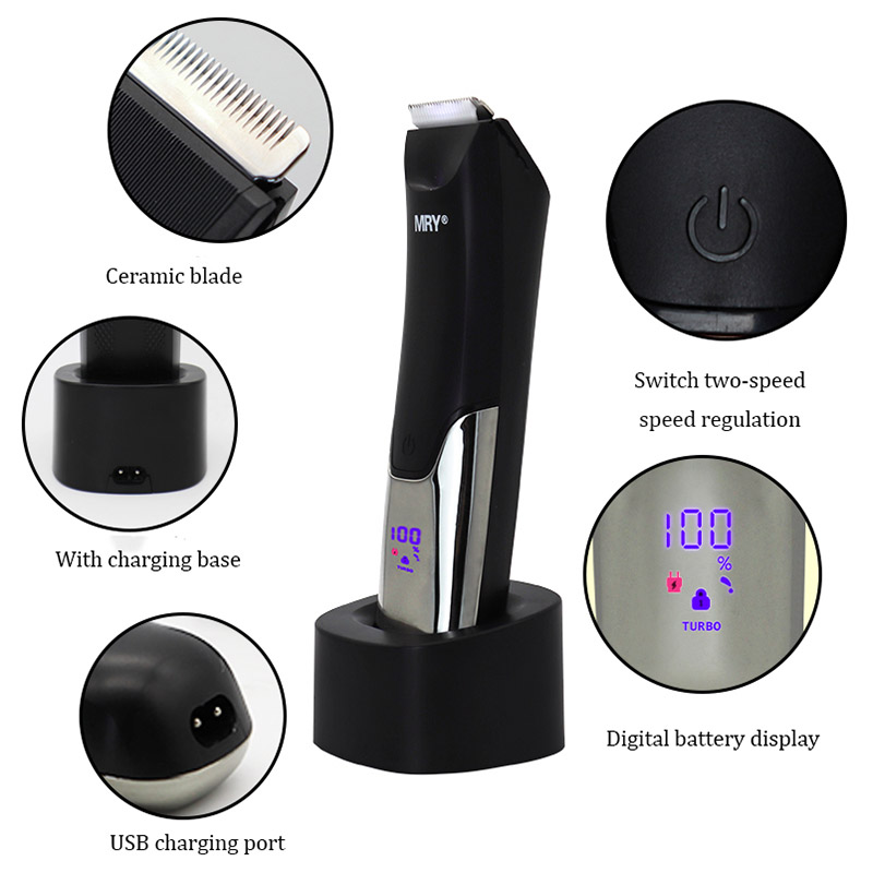 MR606 IPX7 Waterproof Body Trimmer Full Body Grooming Device