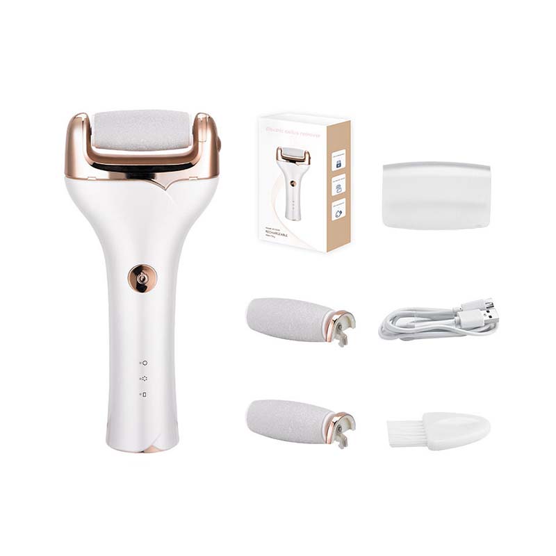 MY822 Triple Refill Roller Electric Callus Remover Smooth Foot Pedicure Tool