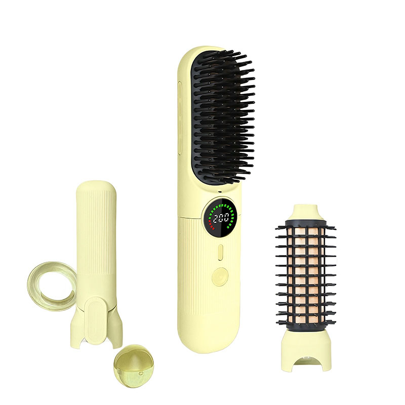 MR3105 Cordless Hair Straightener Brush for Portable and Smooth Styling