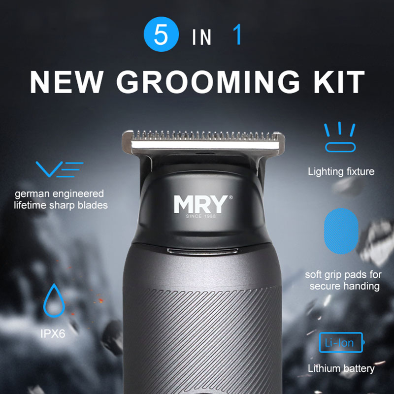 MR-6020 5-in-1 Multifunctional Hair Clipper Set