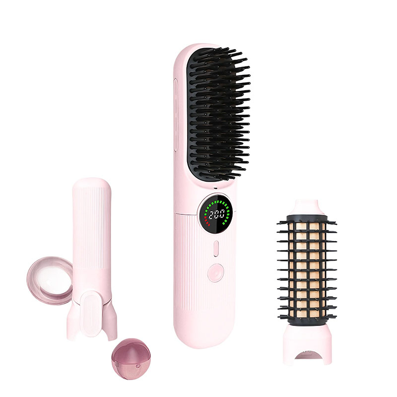 MR3105 Cordless Hair Straightener Brush for Portable and Smooth Styling