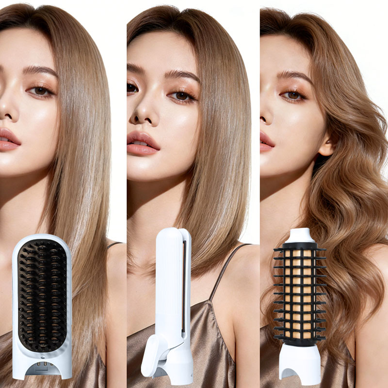 MR3105 Cordless Hair Straightener Brush for Portable and Smooth Styling