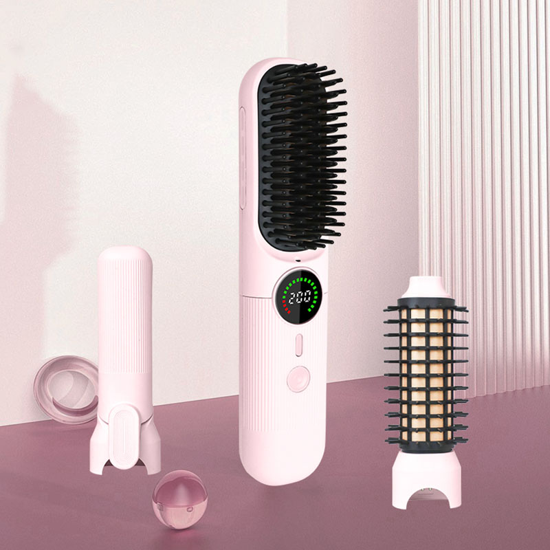 MR3105 Cordless Hair Straightener Brush for Portable and Smooth Styling