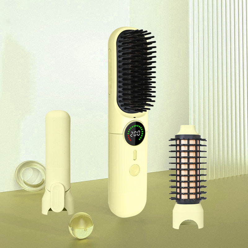 MR3105 Cordless Hair Straightener Brush for Portable and Smooth Styling