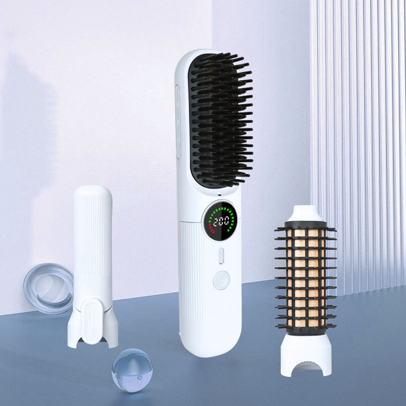MR3105 Cordless Hair Straightener Brush for Portable and Smooth Styling