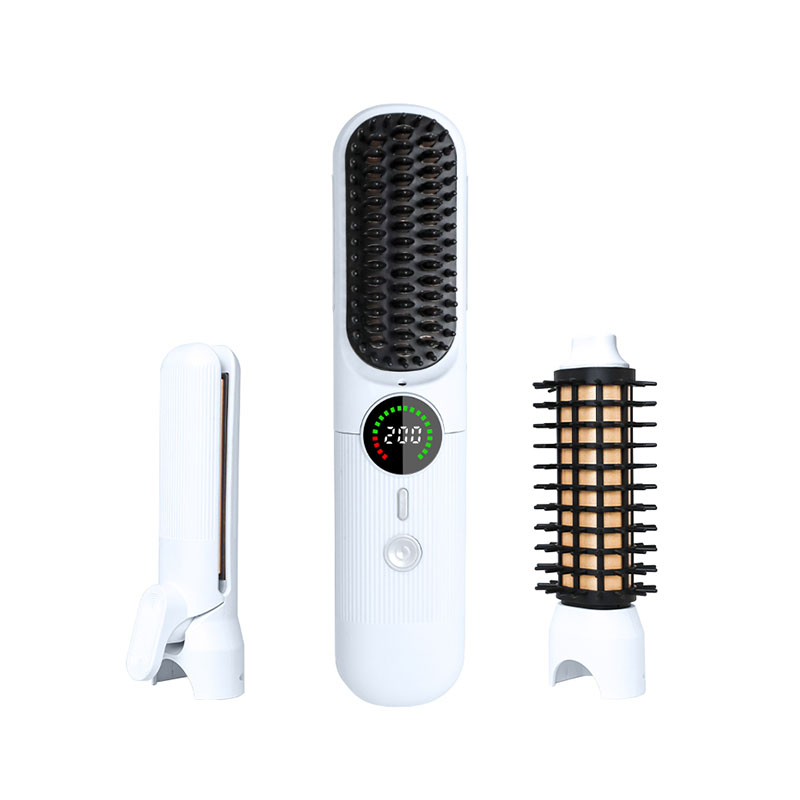 MR3105 Cordless Hair Straightener Brush for Portable and Smooth Styling