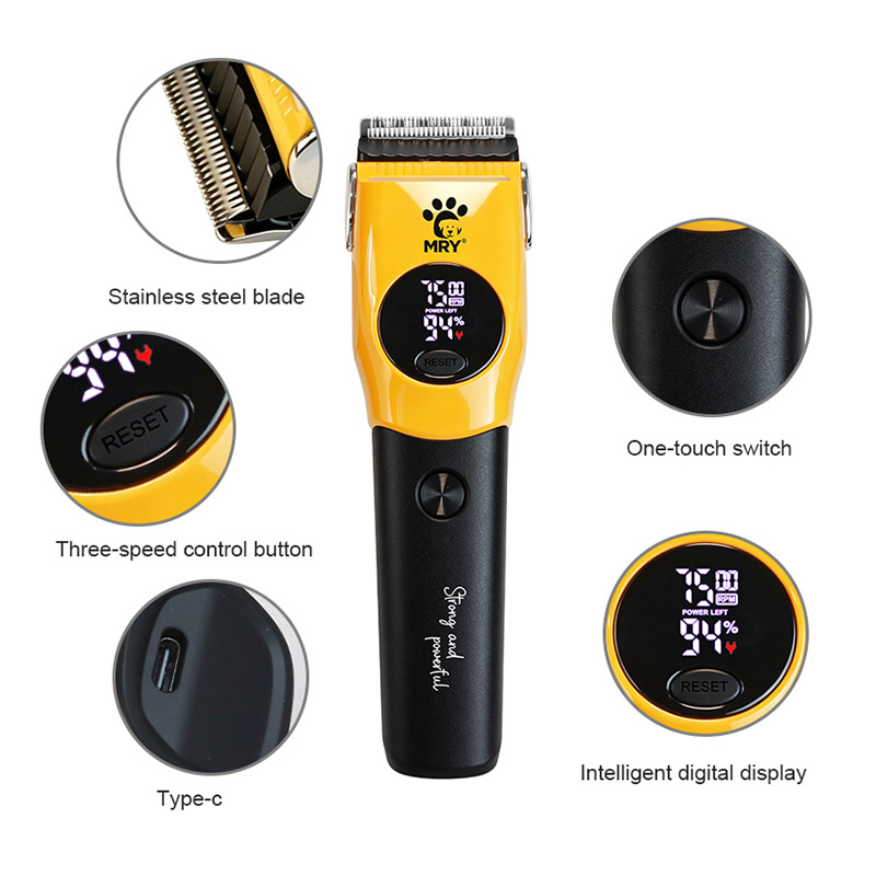 QR-P5525 Pet Clippers with Built-in Rechargeable Lithium-ion Battery